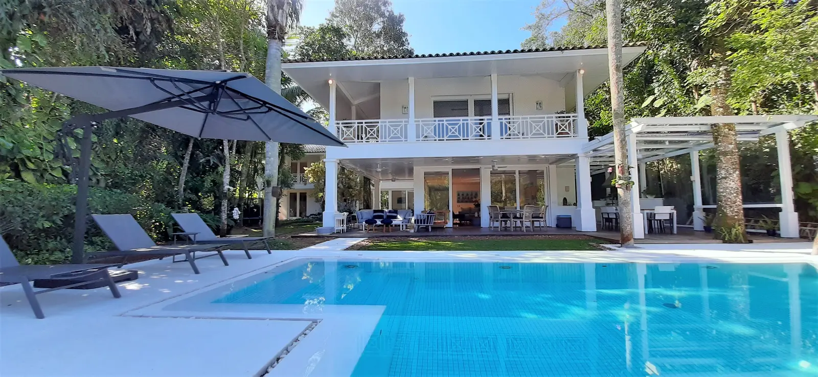 Área externa 6 — Iporanga, Guarujá, para temporada, Casa