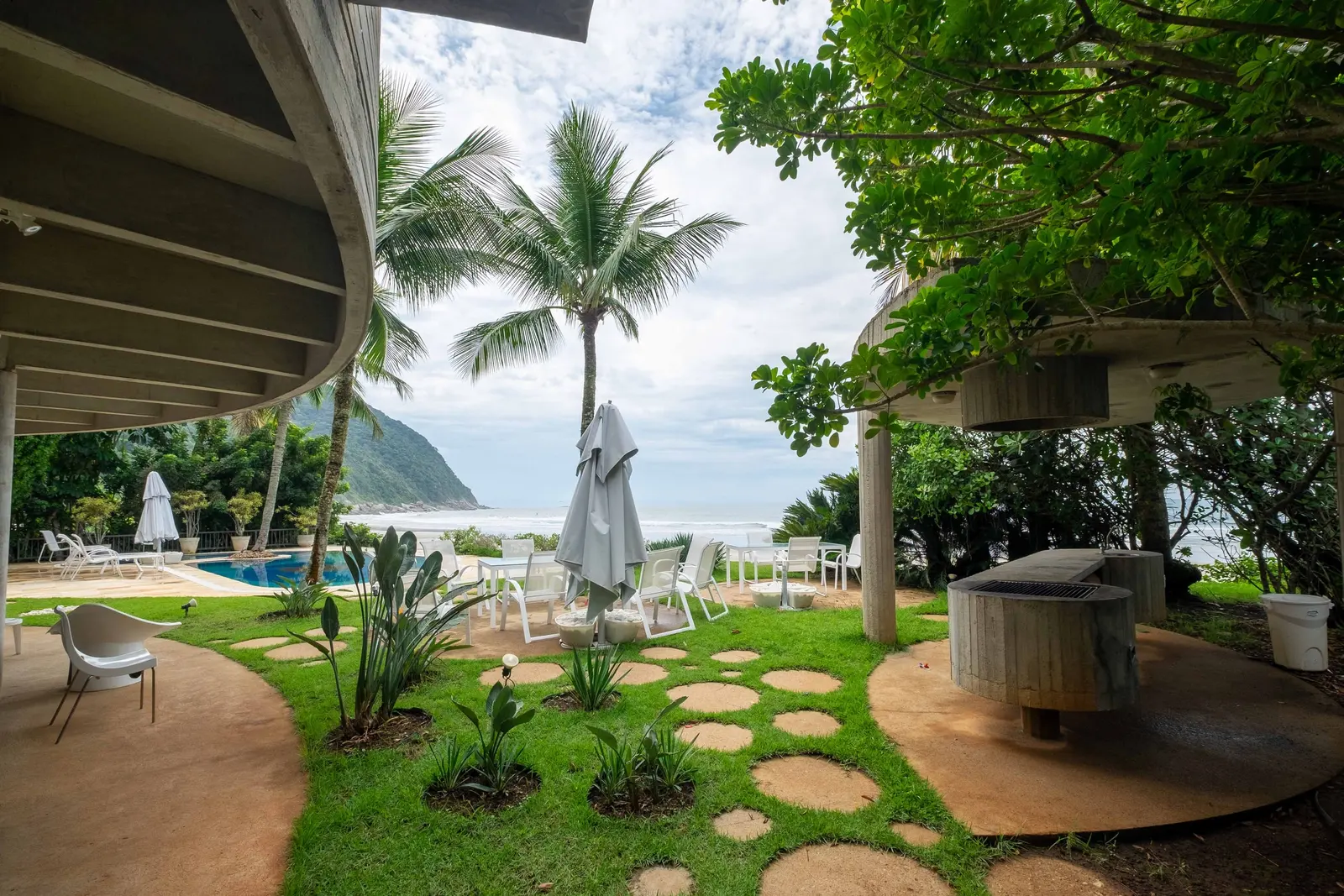 Área externa 5 — Taguaíba, Guarujá, para temporada, Casa