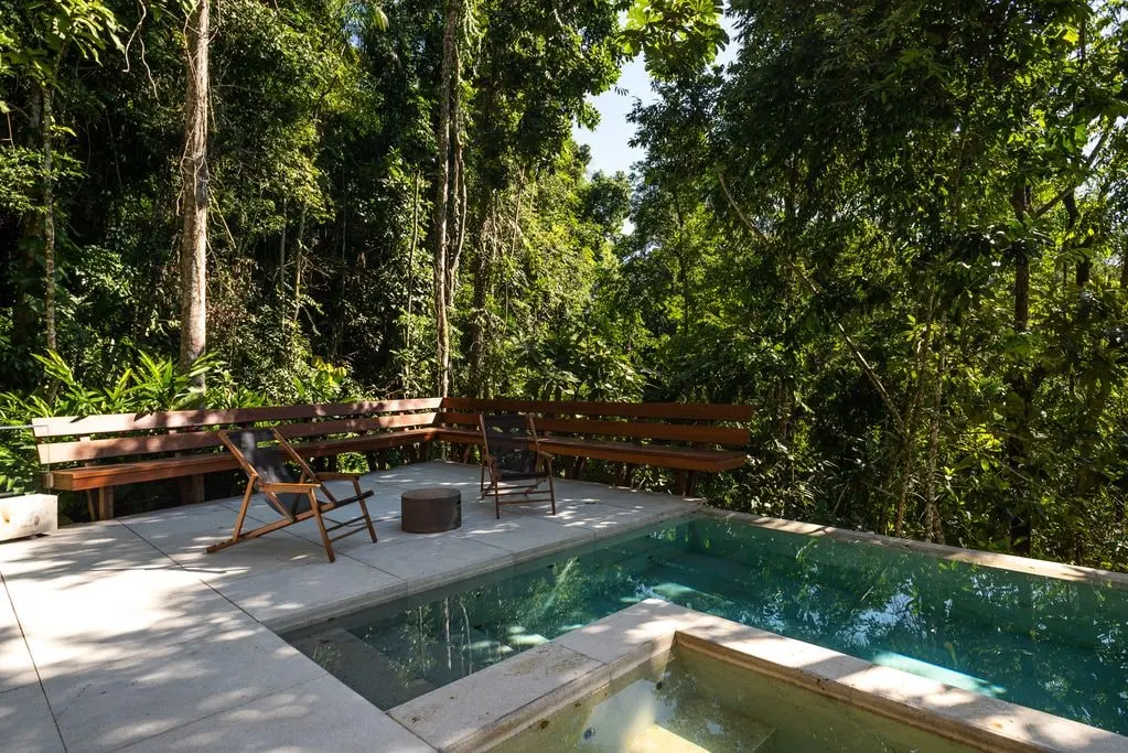 Área externa 11 — São Pedro, Guarujá, para temporada, Casa