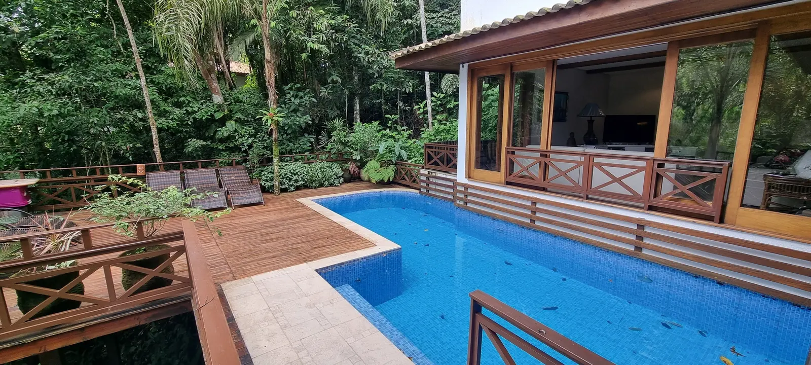 Área externa 5 — Iporanga, Guarujá, para temporada, Casa