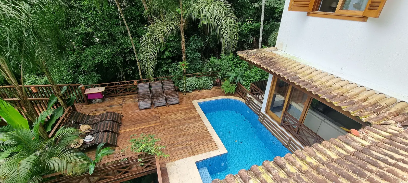 Área externa 1 — Iporanga, Guarujá, para temporada, Casa