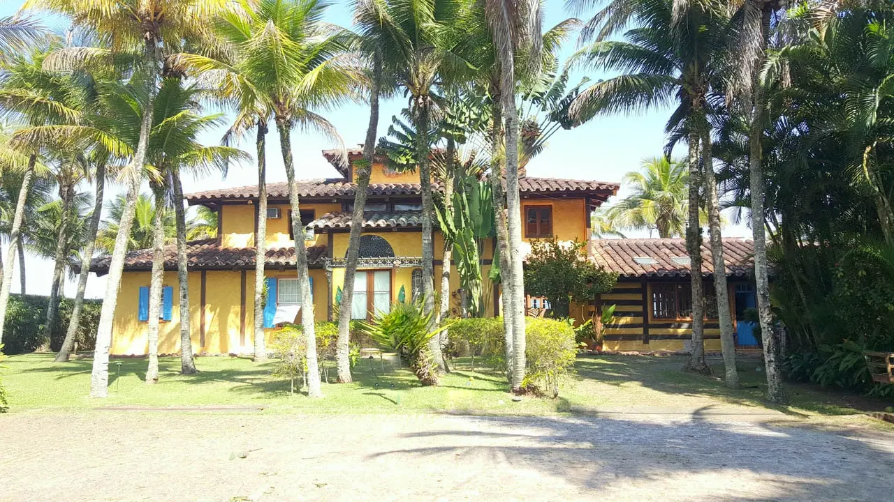 Área externa 1 — Iporanga, Guarujá, à venda e para locação, Casa