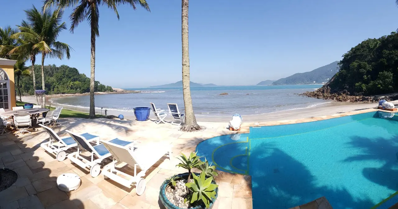 Área externa 11 — Iporanga, Guarujá, para temporada, Casa