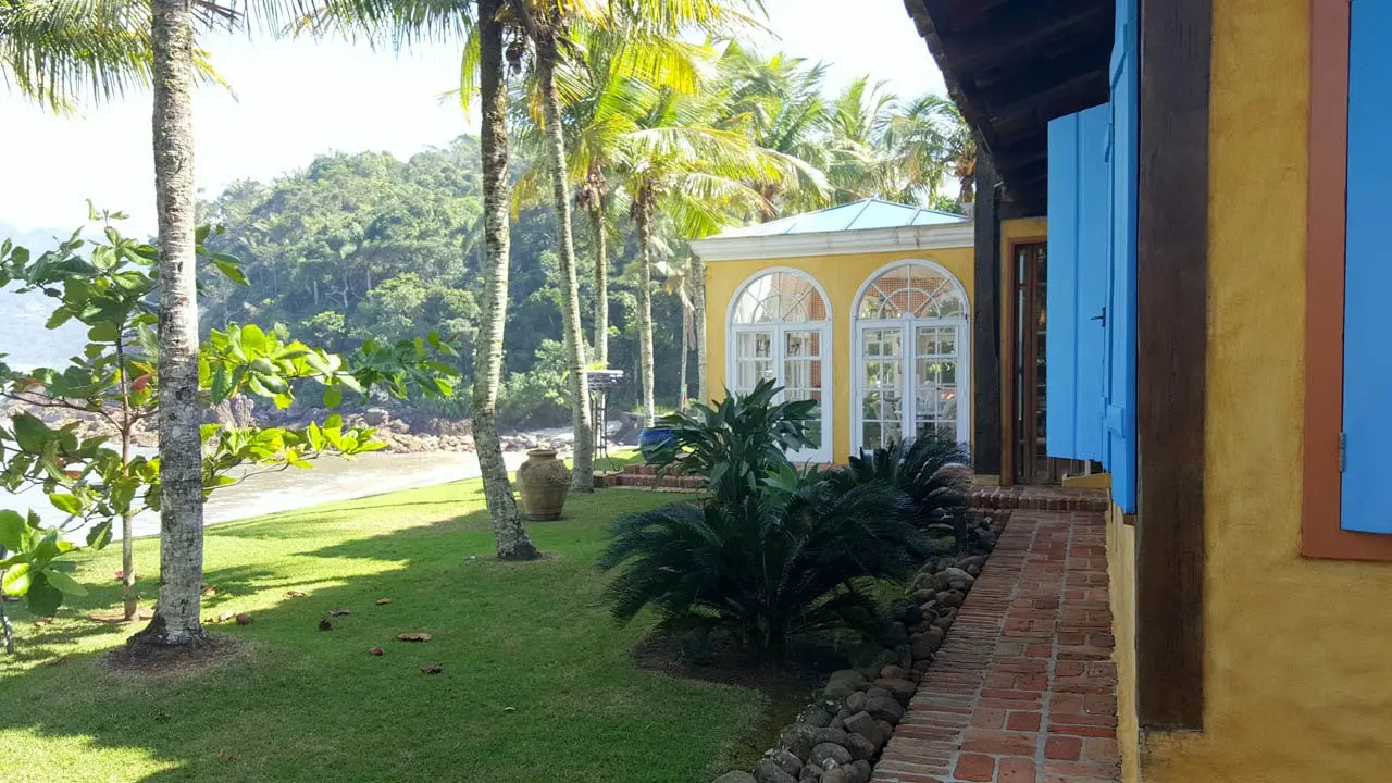 Área externa 14 — Iporanga, Guarujá, para temporada, Casa