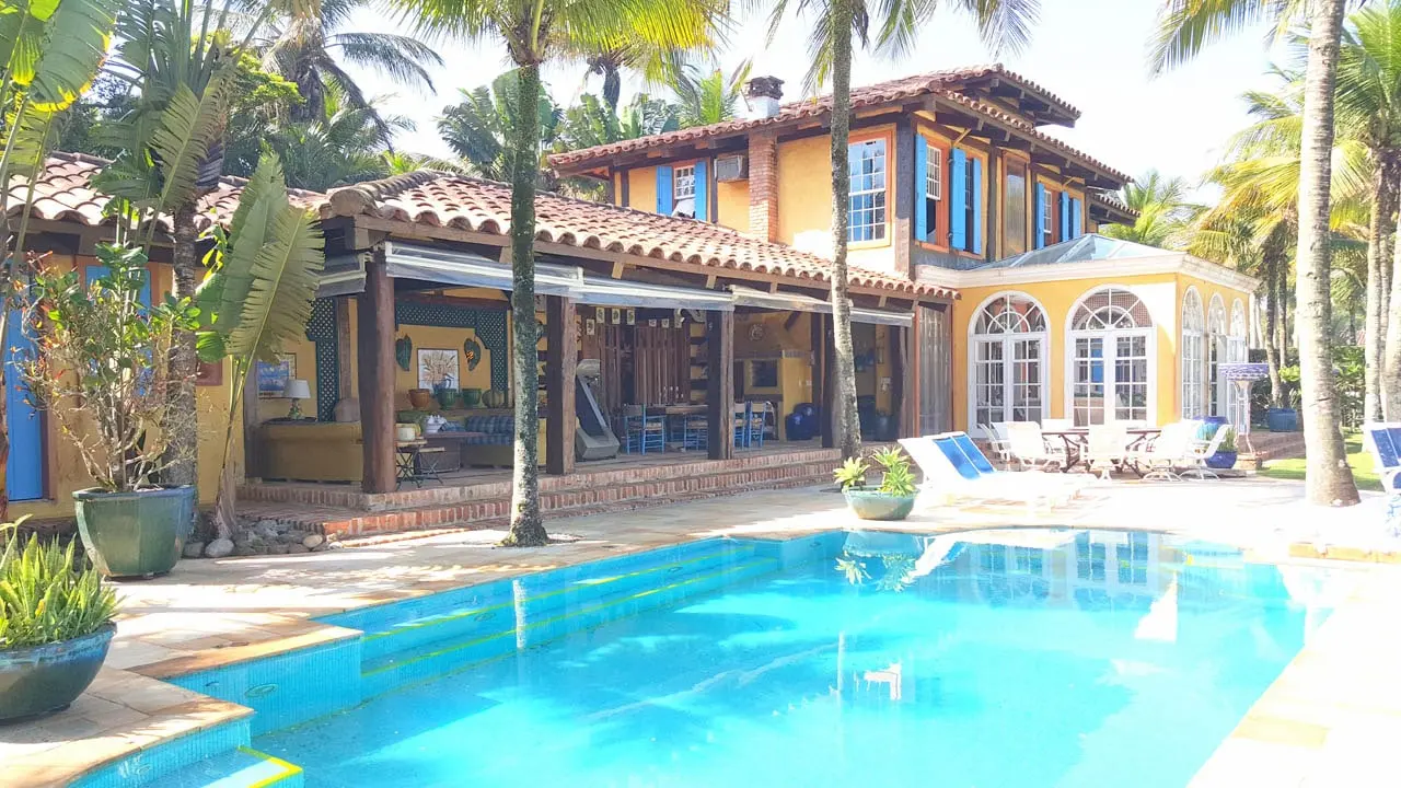 Área externa 5 — Iporanga, Guarujá, para temporada, Casa
