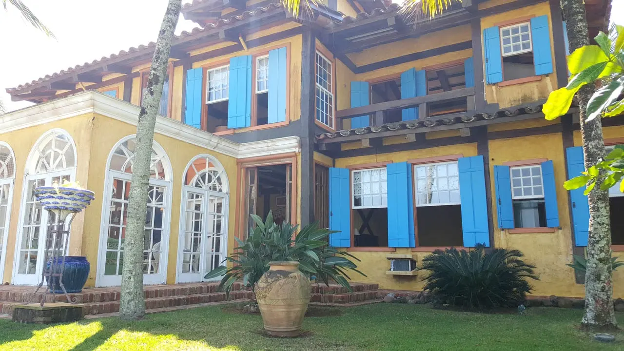 Área externa 10 — Iporanga, Guarujá, para temporada, Casa