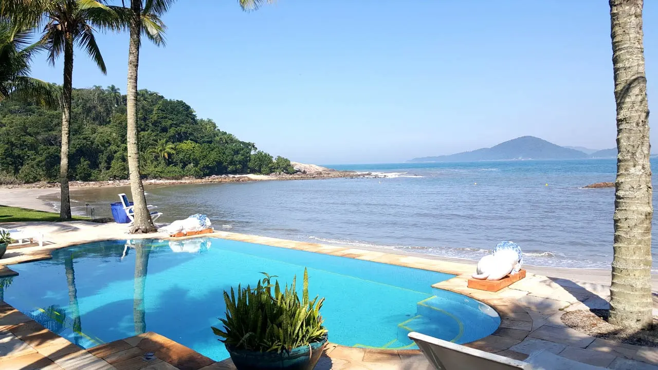 Área externa 8 — Iporanga, Guarujá, para temporada, Casa