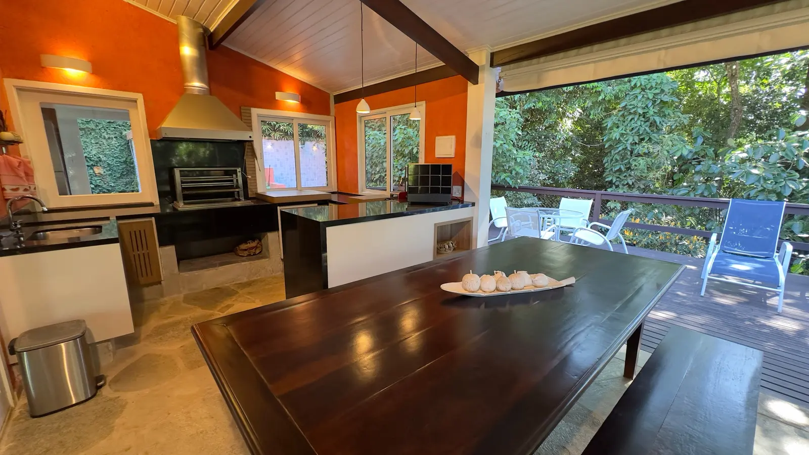 Área externa 6 — Iporanga, Guarujá, para temporada, Casa