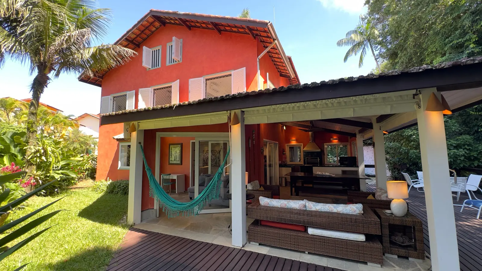 Área externa 24 — Iporanga, Guarujá, para temporada, Casa