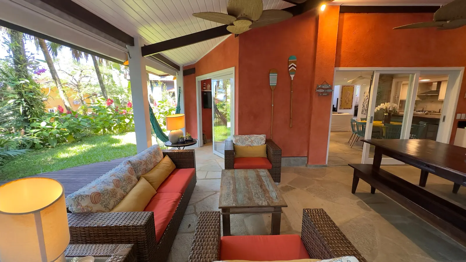 Área externa 14 — Iporanga, Guarujá, para temporada, Casa