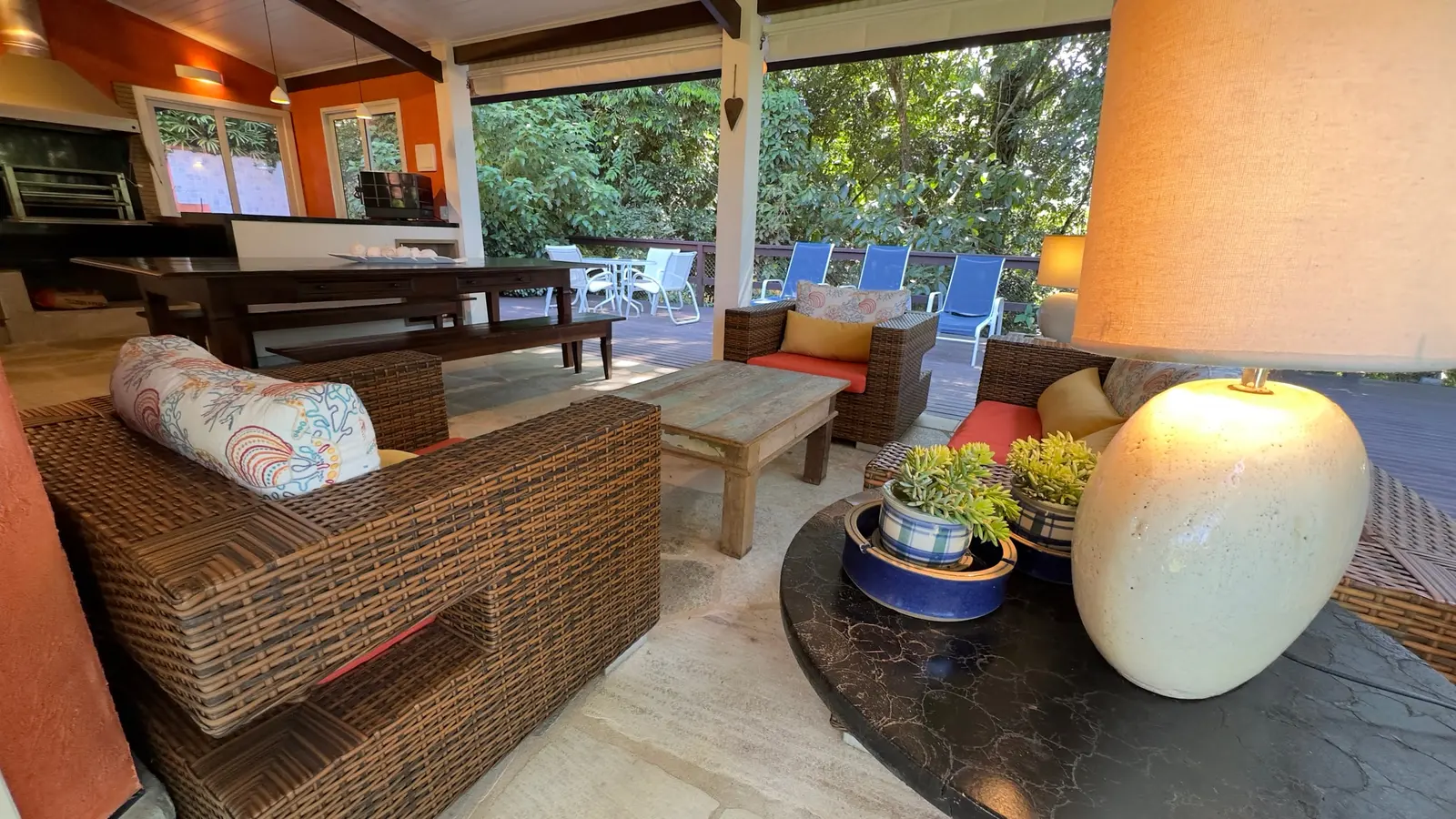 Área externa 11 — Iporanga, Guarujá, para temporada, Casa