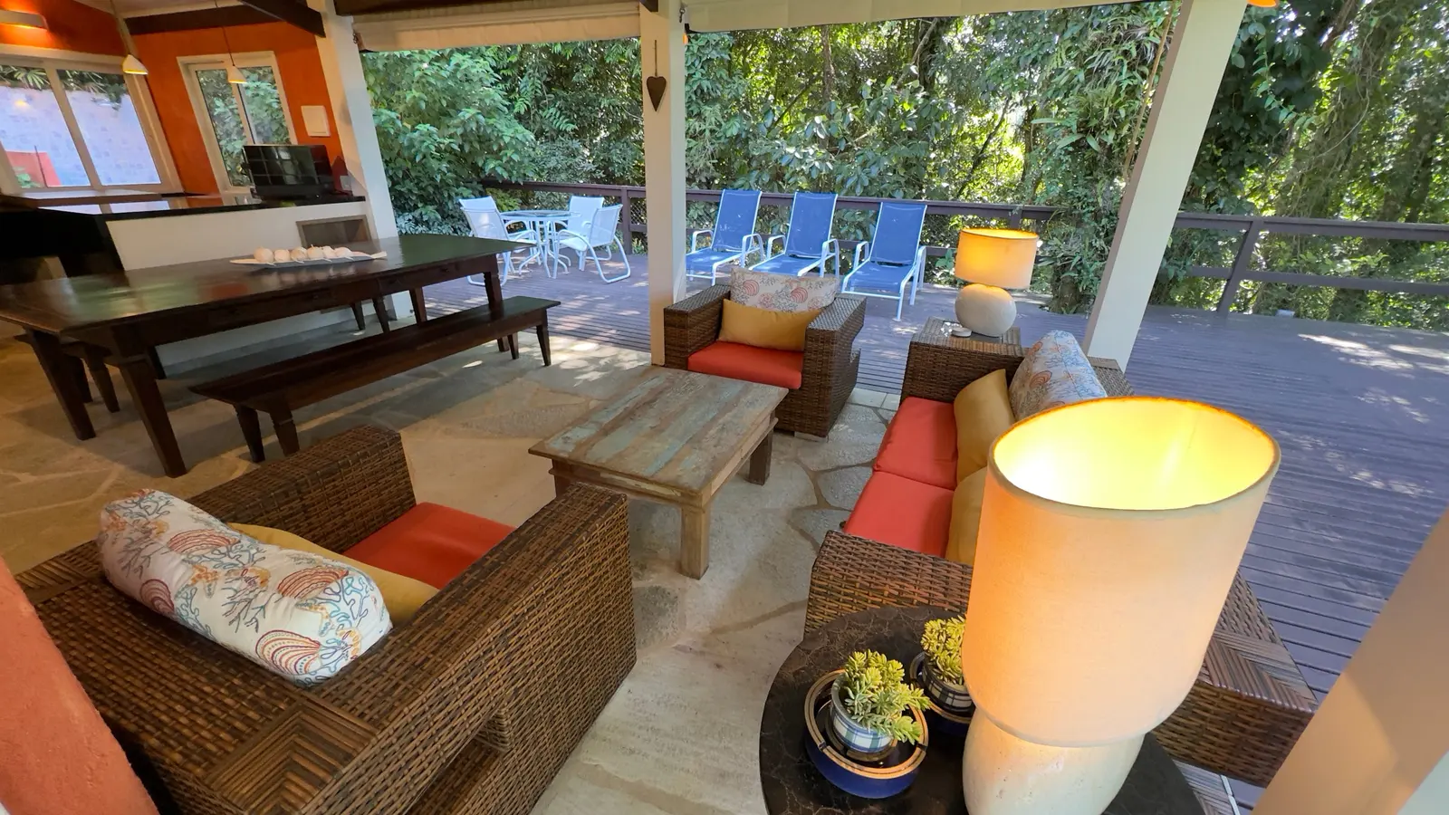 Área externa 17 — Iporanga, Guarujá, para temporada, Casa