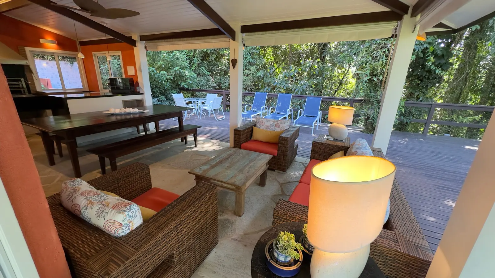Área externa 15 — Iporanga, Guarujá, para temporada, Casa