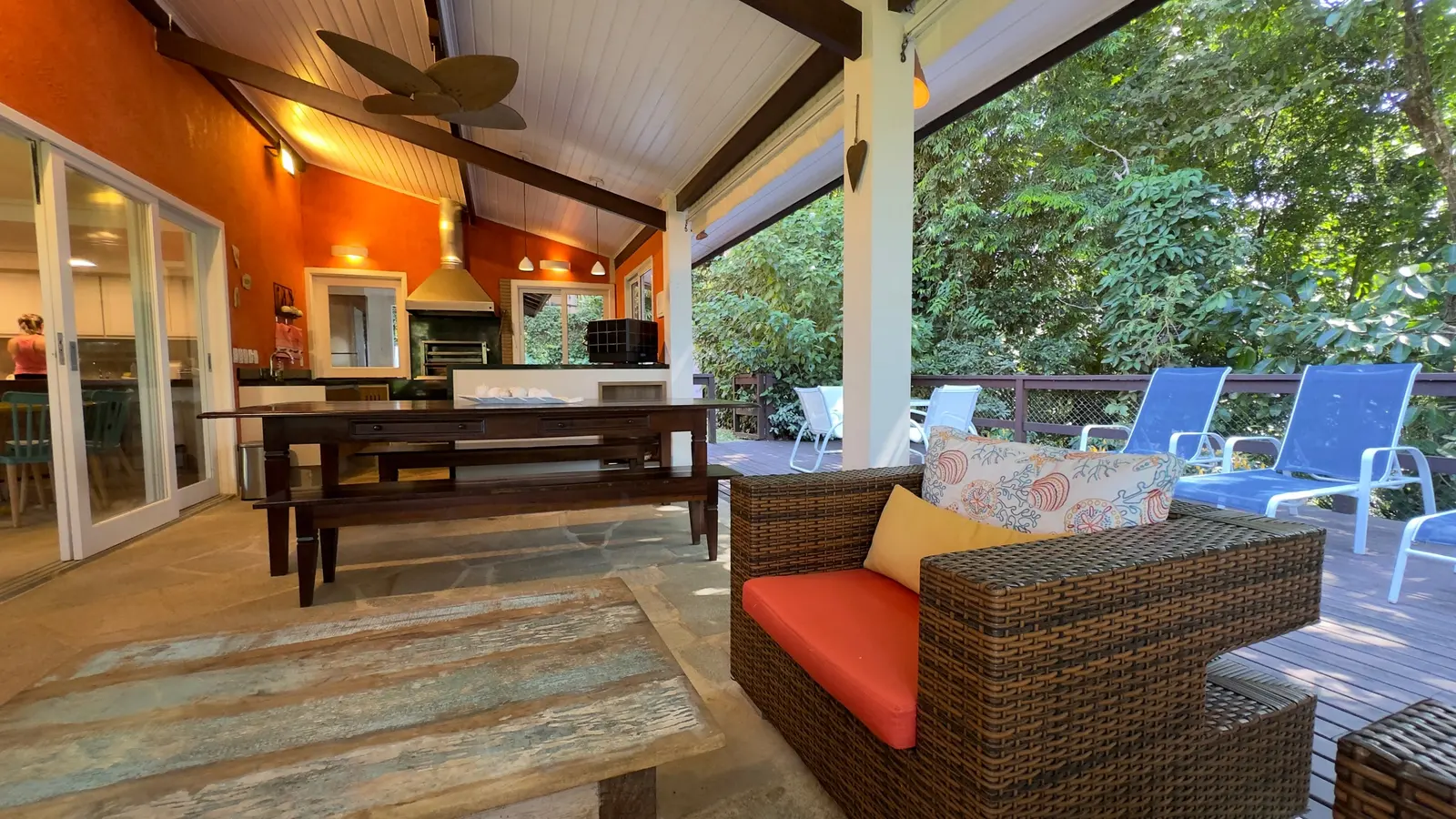 Área externa 18 — Iporanga, Guarujá, para temporada, Casa