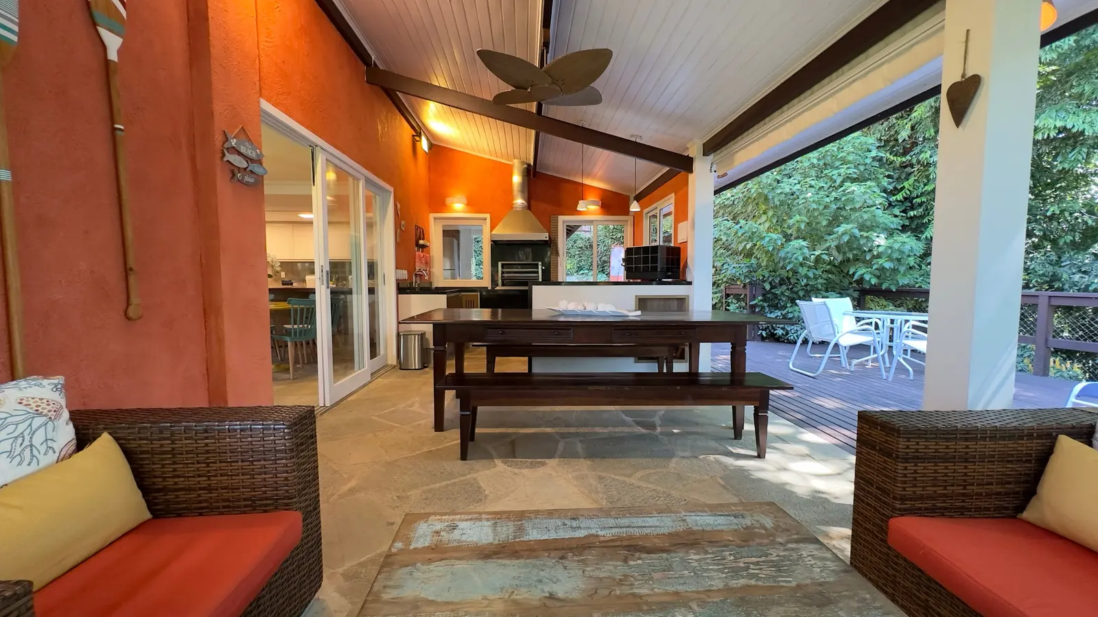 Área externa 16 — Iporanga, Guarujá, para temporada, Casa