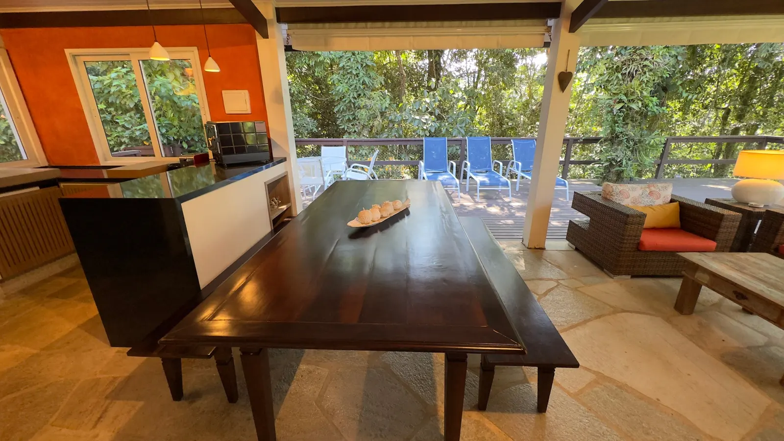 Área externa 20 — Iporanga, Guarujá, para temporada, Casa